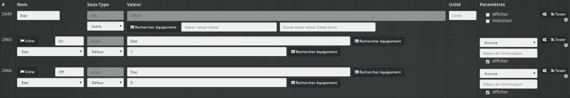 Planification d’événements dans Jeedom [virtuel et widget]