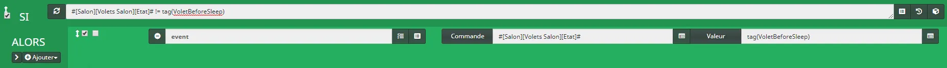 Scénario Volets Somfy Part 3