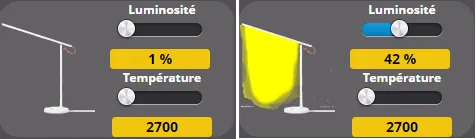 Exemple pour la lampe de bureau